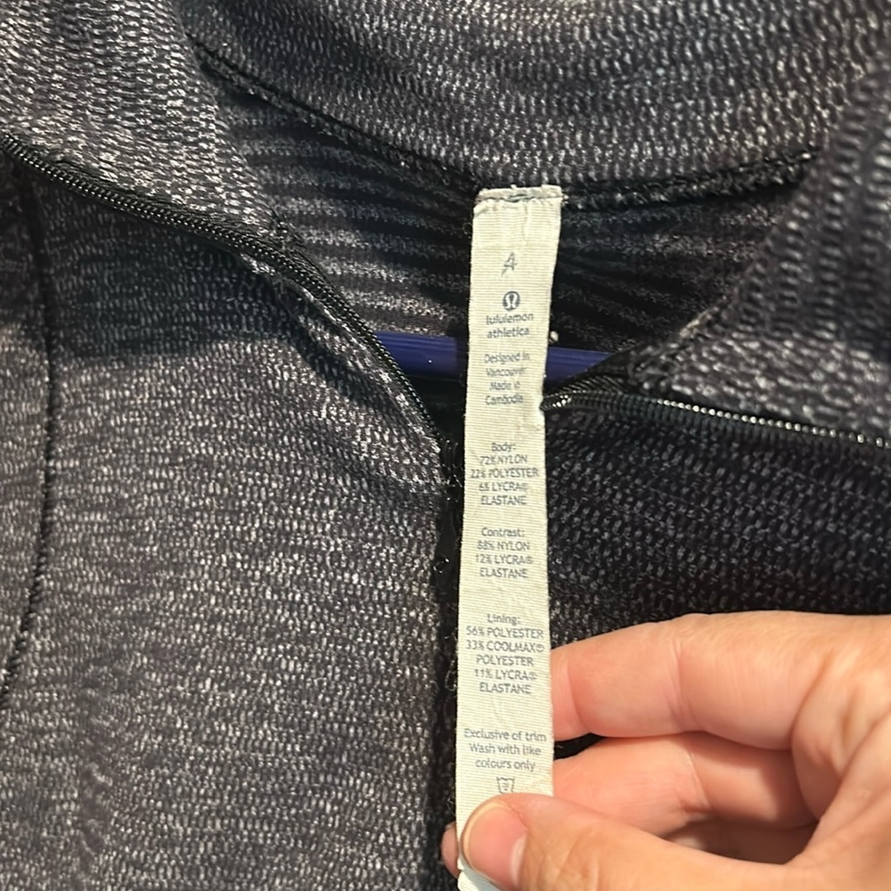 Lululemon Runderful Pullover Zip Front Sweatshirt. Size 4 - Picture 5 of 7
